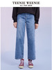 TeenieWeenie小熊宽松牛仔长裤直筒裤阔腿裤韩版显瘦女2022春夏款TTTJ221201T 商品缩略图0