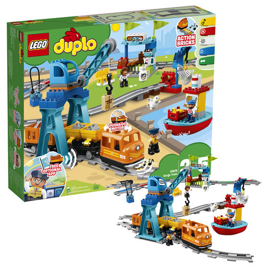 LEGO乐高得宝火车系列10894玩具总动员火车10874智能蒸汽货运火车大颗粒积木玩具 商品图4