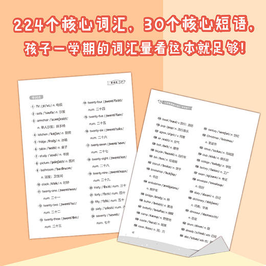 过关斩词:小学英语核心词汇 四年级下 小学生考试英语基础入门单词记忆常用词汇知识大全书籍 主流教材核心词汇短语 新东方英语 商品图1