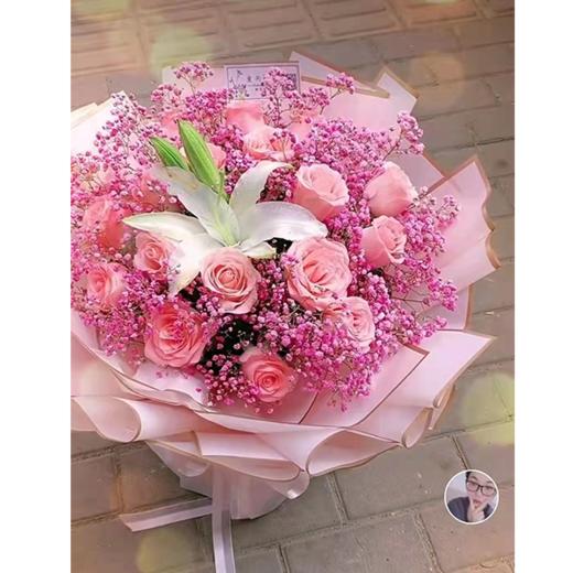 【2月14日情人节当天免费送货】百年好合  粉色玫瑰 商品图0