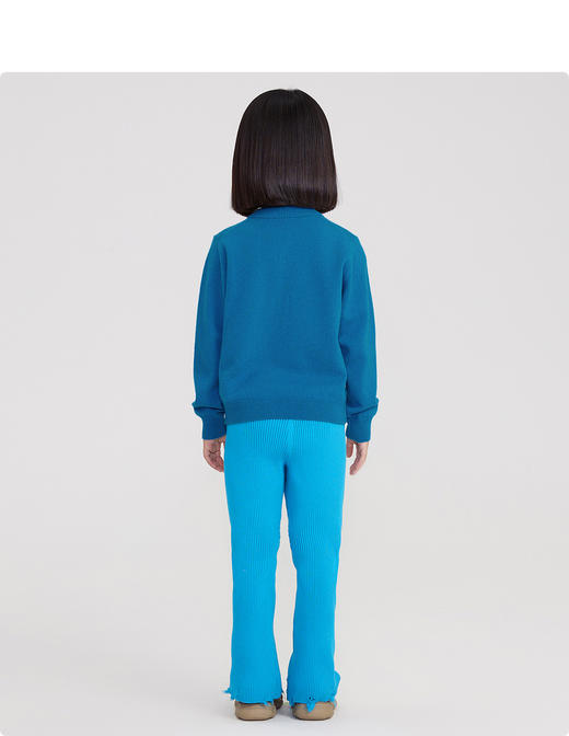 江南布衣婴童  22年春款新品  短款开襟羊绒衫  1MB3D1140 商品图11