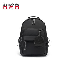 新秀丽简约时尚新型再生面料休闲双肩包QF9*001