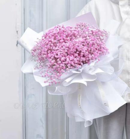 粉色佳人  粉色满天星花束【BC】【AM】 商品图0