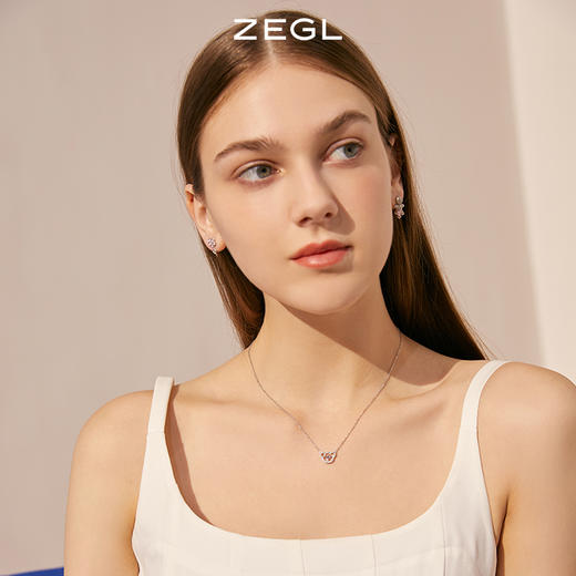 ZEGL设计师925纯银小熊项链女高级设计感轻奢小众锁骨毛衣链配饰 商品图4