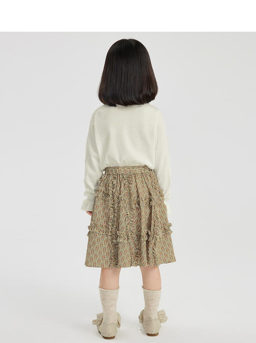 江南布衣婴童  22年春装新品   短款开襟毛衫   1MB391100 商品图2