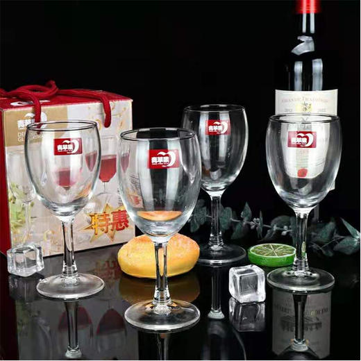【11.9元/盒】青苹果特惠高脚杯4只装J5002（1109833） 商品图0
