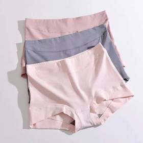 老米优品 / 安全裤二合一❤《日式无印女士平角内裤》棉款50s，篙腰收腹内裤，女款四角内裤！