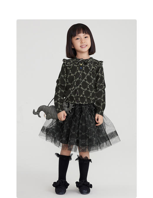 江南布衣婴童  22年春装新品  短款开襟毛衫  1MB391110 商品图6