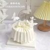 小仙女绸缎白色蝴蝶结女神蛋糕 商品缩略图2