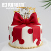 复古酒红翻糖蝴蝶结女神女生公主生日蛋糕 商品缩略图1