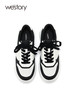 westory透气休闲运动鞋22年春季新款厚底真皮时尚女鞋德训鞋S22AM54621 商品缩略图3