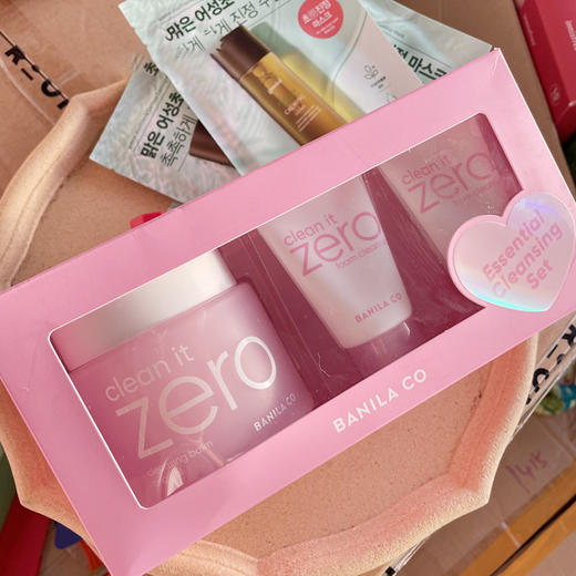 【限时折扣】韩国芭妮兰粉色卸妆膏乳套装（卸妆乳100ml+洗面奶30ml*2   ） 商品图2