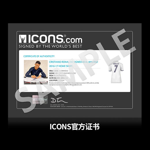 C罗签名球衣皇马尤文图斯葡萄牙可选（含证书） 商品图4