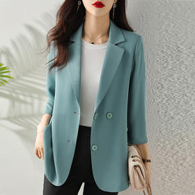 百搭休闲，小西装职业装通勤薄款上衣气质西服七分袖外套XZ-556