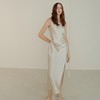 双侧腰捏褶溢边连衣裙 商品缩略图0