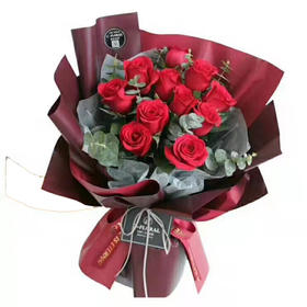 【2月14日情人节当天免费送货】坚定的爱 11支玫瑰花