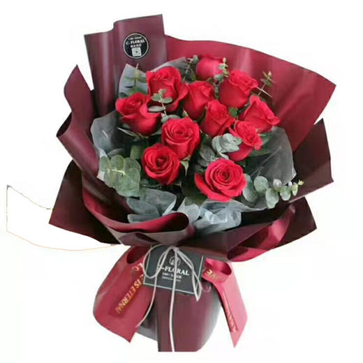 【2月14日情人节当天免费送货】坚定的爱 11支玫瑰花 商品图0