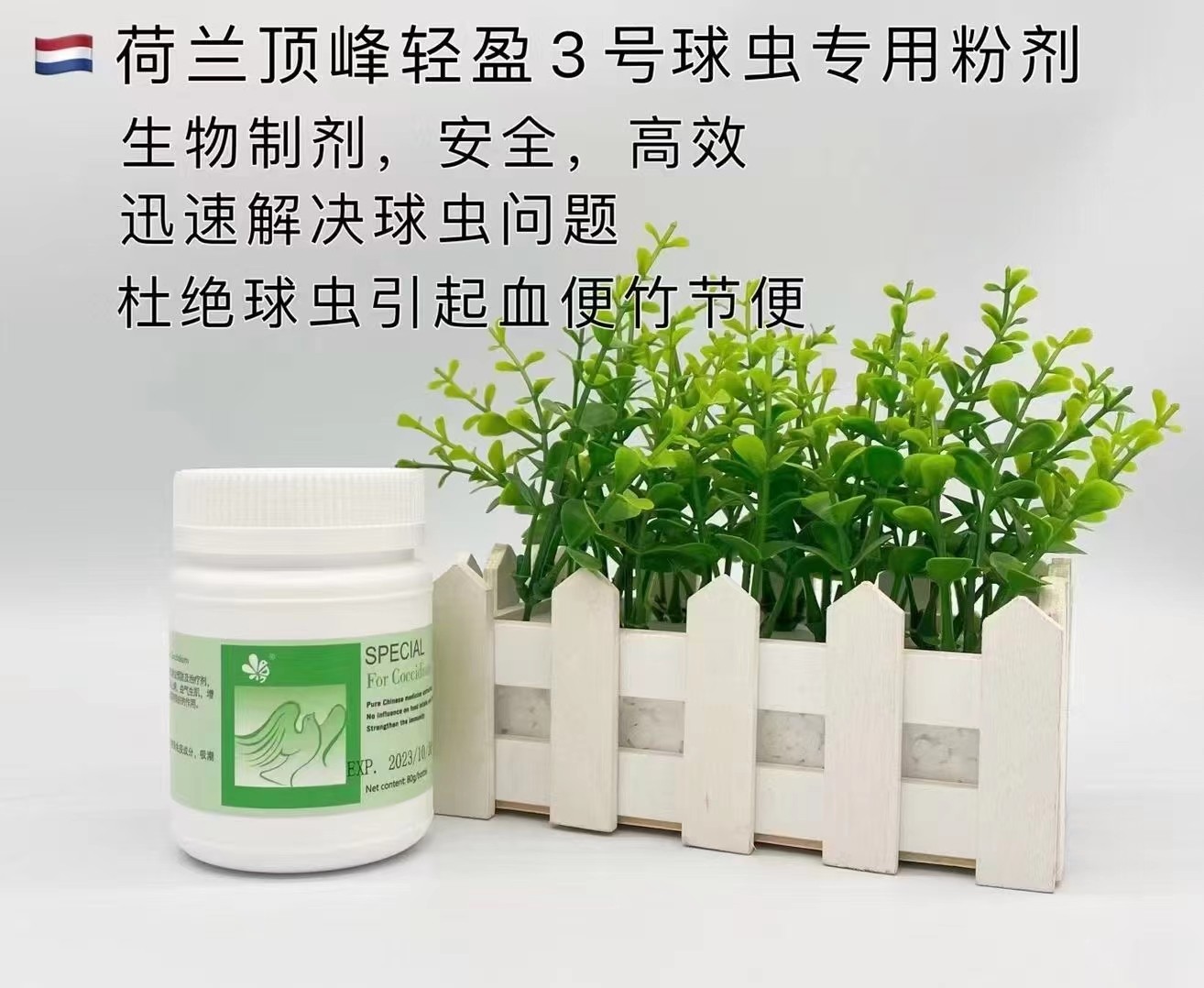 【轻盈3号-球虫净粉】80g草本提取抗球虫，不伤鸽体（荷兰顶峰）