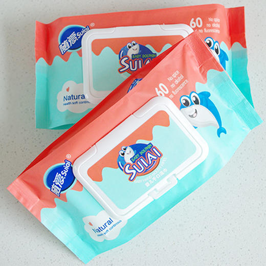 婴儿手口柔湿巾60片/包 商品图2