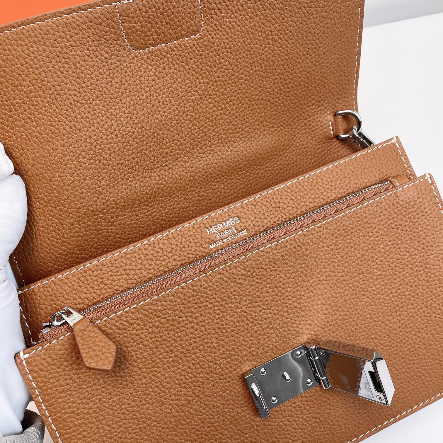 春季特惠90750 爱马仕经典土黄手包725