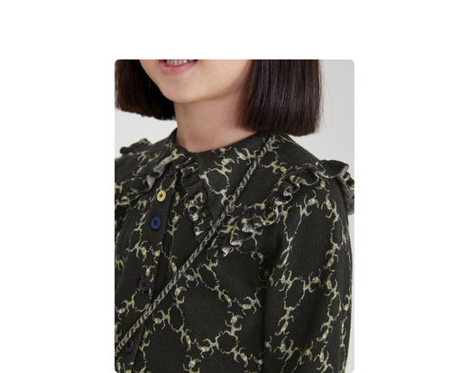 江南布衣婴童  22年春装新品  短款开襟毛衫  1MB391110 商品图8