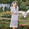 Famecoco范可儿温柔甜美连衣裙女款娃娃领印花裙F221FC001 商品缩略图3