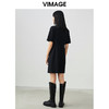 VIMAGE/纬漫纪春夏季新款干练帅气修身A字西装连衣裙V1707326 商品缩略图4