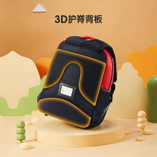 小斐乐儿童双肩背包2022春季款3D背板护脊减负低年级大容量书包K17B211172F 商品图2