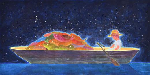 郭柯君《得鱼图》版画 商品图0