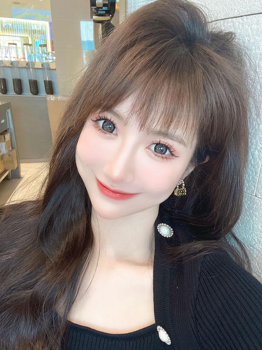 【大直径日抛】雪尼尼 KikiCon  | 大直径14.5，着色14.2  | 【一盒10片，多盒购买更划算，选款色板在详情页内！】，日系大直径 粗黑边 黑灰色混血美瞳 商品图6