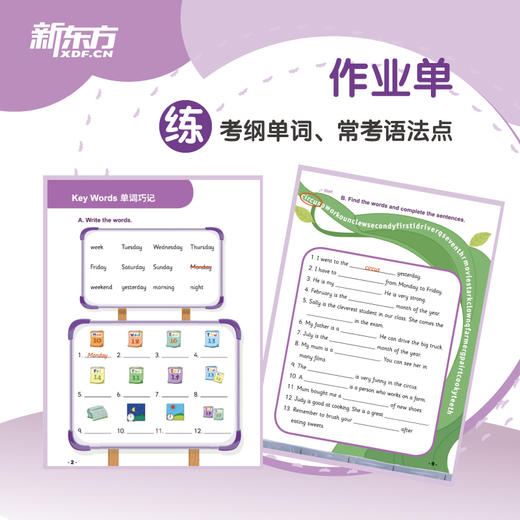 剑桥少儿英语2级冲刺指南 小学儿童YLE考试通关 本系列图书为新东方YLE课堂指定用书，“学-练-测”闭环式学习法，考前轻松冲刺，YLE考试勇夺满盾！ 商品图3