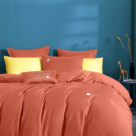 梦洁长绒棉四件套   云杉绿 商品图2