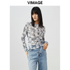 VIMAGE/纬漫纪春季新款时尚显瘦印花抽绳小上衣V1713309 商品缩略图2