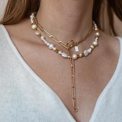 北京仓｜Wald Berlin-Smilie Dude-笑脸 珍珠 项链［德国设计师］ 商品图5