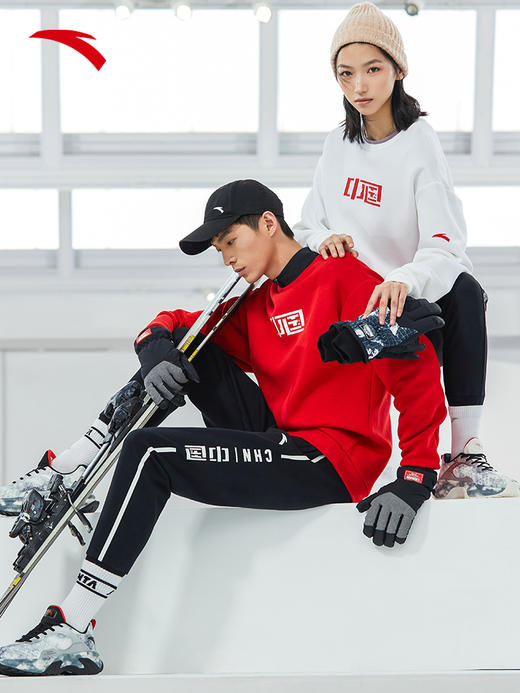 【S/M/L/XL/2XL】安踏中国冰雪男女卫衣春新运动套头衫上衣152217743【库存有限，如无货将做退款，介意慎拍！】 商品图1