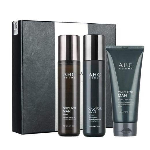 AHC/ahc 男士水乳三件套护肤水乳洗面奶套盒套装深层清洁控油 商品图5