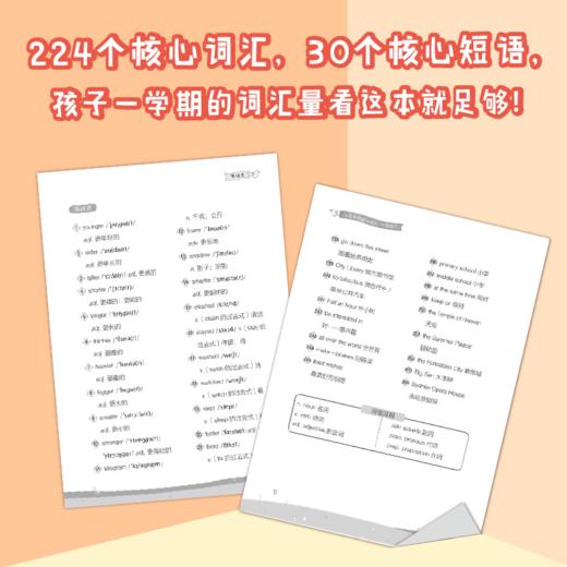 过关斩词:小学英语核心词汇六年级下 小学生考试英语基础入门 单词记忆 常用词汇知识大全书籍 主流教材核心词汇短语 新东方英语 商品图1
