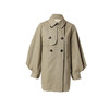 famecoco范可儿卡其中长风衣女春秋纯棉灯笼袖外套F221AA003 商品缩略图5