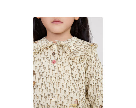 江南布衣婴童  22年春装新品  短款开襟毛衫  1MB391110 商品图4