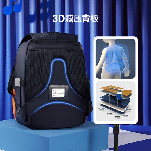 小斐乐双肩书包2022春季新款3D背板护脊减负BOA低年级书包K17B212167F 商品图1
