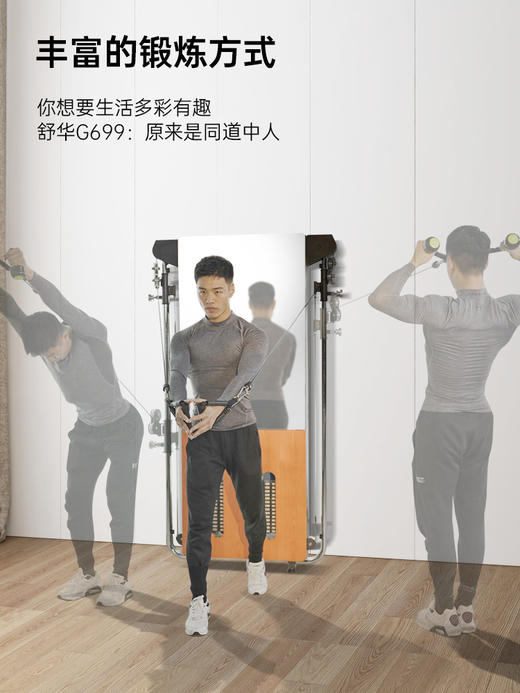 舒华G699健身器材多功能壁挂式综合训练器械 商品图2