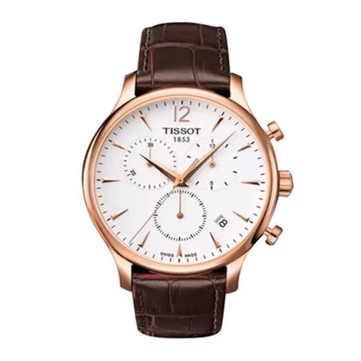 天梭(TISSOT)瑞士手表 经典俊雅系列皮带石英男士T063.617.36.037.00 商品图0