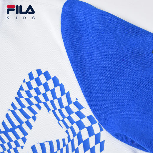 小斐乐儿童打底衫2022夏季新款小童男童t恤长袖圆领上衣K11B221202FWT 商品图3