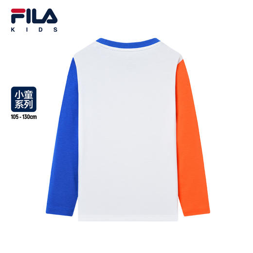 小斐乐儿童打底衫2022夏季新款小童男童t恤长袖圆领上衣K11B221202FWT 商品图1