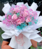 甜蜜爱恋 6朵粉色玫瑰+满天星花束【BC】【AM】 商品缩略图0