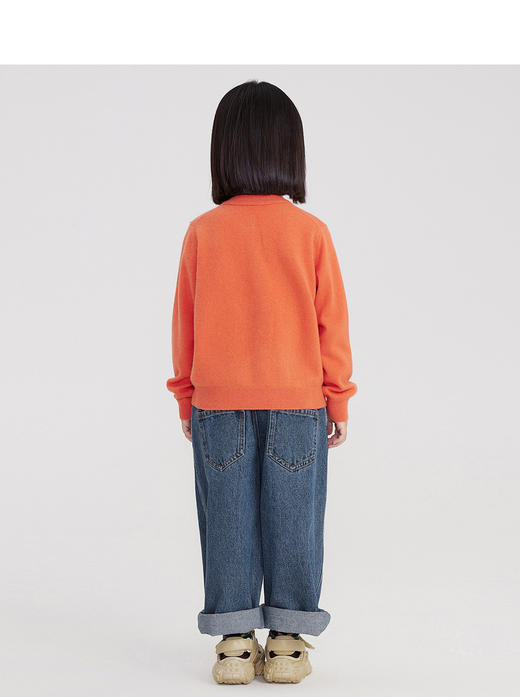 江南布衣婴童  22年春款新品  短款开襟羊绒衫  1MB3D1140 商品图3