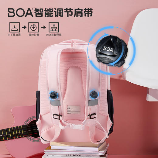 小斐乐儿童双肩包2022春季新款男女童大容量护脊减负高年级书包K18B211153F 商品图1