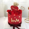 【情人节专属】挚爱一生  小熊玫瑰花带灯表白生日蛋糕1.5磅 商品缩略图0