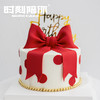 复古酒红翻糖蝴蝶结女神女生公主生日蛋糕 商品缩略图0