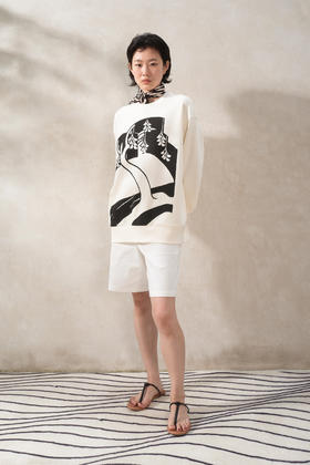 WHM 双面针织布图形卫衣